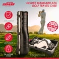 SKB Cases ATA Deluxe Standard Hard Plastic Wheeled Golf Bag Travel Case