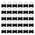 thumbnail image 1 of Etiquetas de identificación para mascotas en forma de hueso, 38mmx25mm/1.5"x1" metal negro en blanco con anillo para manualidades, 30 piezas, 1 of 7