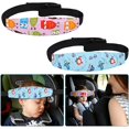 thumbnail image 4 of ER 2 PCS, Soporte para Niños, Diadema de Coche para Niños, Cuña para Cabeza de Niño Soporte de Fijación de Cabeza Ajustable para Coche para Niños, Protege Cuello/Hombros Rojo Verde, 4 of 5