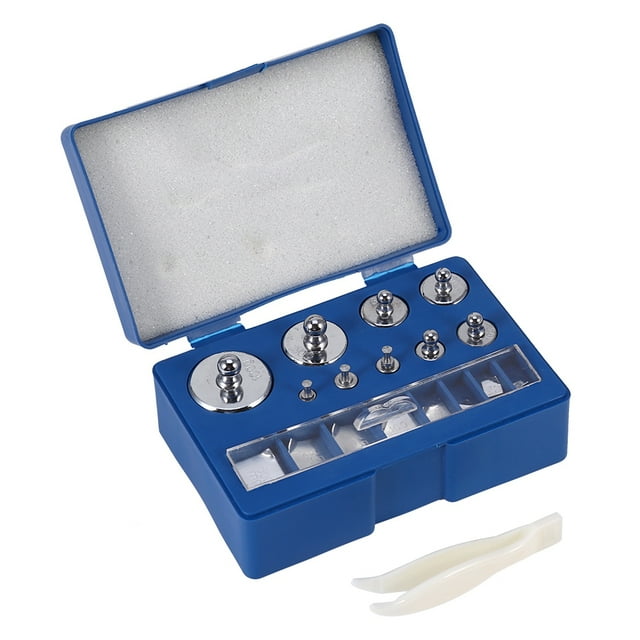 17 Uds 211.1g 10mg-100g Gramos Juego de Pesas de Calibración de Acero de Precisión Balanza de Calibrador Pesas con Calibradores para Equilibrio Unbranded GSGJ23500