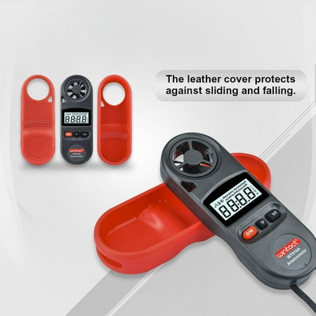SENRISE WT816A Anemometer LCD Display with Backlight Measure Wind Speed & Temperature for Windsurfing Sailing Mountaineering