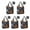Halloween Pumpkins Ghosts, variant on 5 Pack Foldable Shopping Bag,Halloween Pumpkins Bats Spiders and Skulls Reusable Grocery Bags with Pockets,Large Reusable Tote Bags with Handles Waterproof & Lightweight