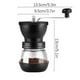 thumbnail image 2 of Manual Coffee Grinder with Ceramic Burr - Dual Bearing Hand Crank Mill for Effortless Grinding, Adjustable Coarseness, Glass Hopper, 2 of 5