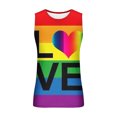 thumbnail image 3 of Penkiiy Men's 3D Rainbow Printed Tank Tops Sleeveless Summer Shirts Tie Dye Graphic T-Shirts Casual Workout Sports Tops M Multicolor, 3 of 4