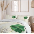 thumbnail image 6 of Ambesonne Clover Duvet Cover Set, Close up Photo of Shamrock, 2-Calking, Champagne Off White, 6 of 7