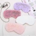 thumbnail image 4 of Pack of 5 sleeping masks, sleeping mask rabbit plush eye mask shading blindfold, sleeping mask with adjustable elastic band for women and men, 4 of 5