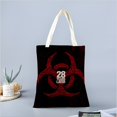 thumbnail image 2 of 28 Years Later Bolso de tela con estampado de lienzo para mujer, bolsa de compras reutilizable y estética, con cremallera interior, regalo para mujer,40*40cm., 2 of 6