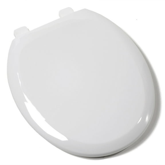 EZ Close Premium Plastic Seat, White, Round Closed Front with Cover,PartNo C6B3