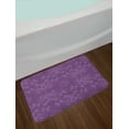 thumbnail image 2 of Eggplant Bath Mat, Gorgeous Well-Formed Flowers on Purple Background Damask Floral Arrangement Ornament, Non-Slip Plush Mat Bathroom Kitchen Laundry Room Decor, 29.5 X 17.5 Inches, Violet, Ambesonne, 2 of 2