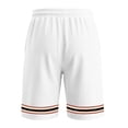 thumbnail image 4 of Hurxie Mens Athletic Gym Shorts 5/5.5 Inch Cotton Casual Shorts Elastic Waist Joggers Sports Sweat Shorts with Pockets White,L, 4 of 6