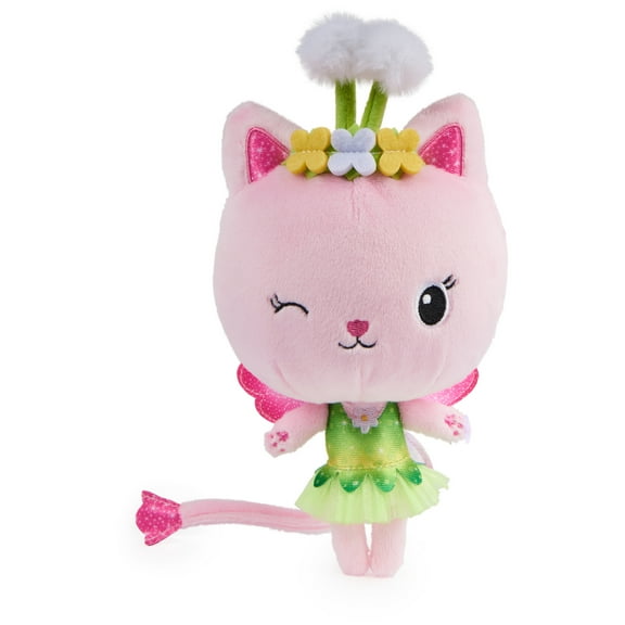 Gabby’s Dollhouse, 8-inch Kitty Fairy Purr-ific Plush Toy