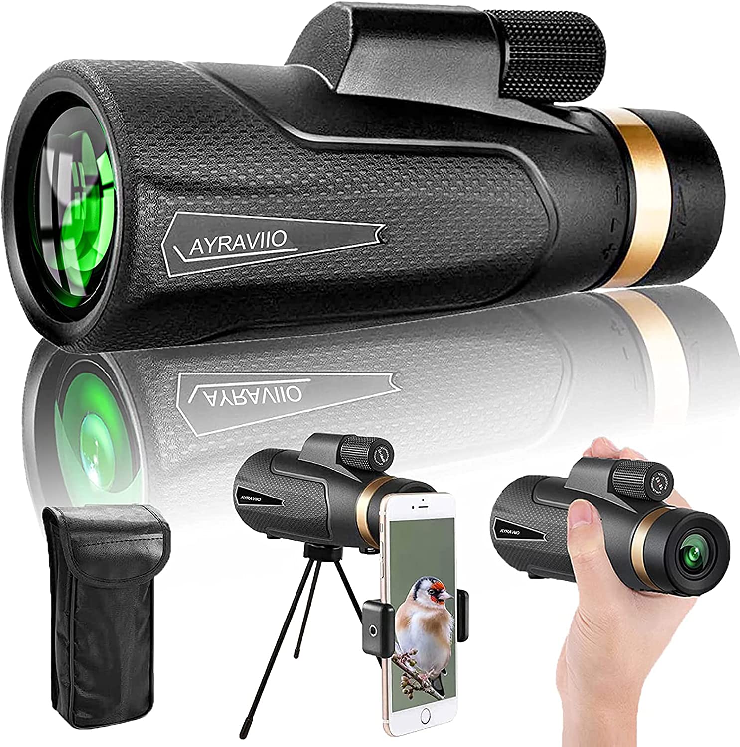 14×65 Monocular Telescope for Adults Kids, High Powered Scope Monocular