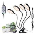 thumbnail image 2 of Invernadero USB Clip-on LED Dimmable Cultive Sótano de la luz Flor de interior Planta suculenta Crecimiento de la lámpara de plántula 1250 LUMEN 60W 4 cabezas Jumpingount HA011855-04B, 2 of 7