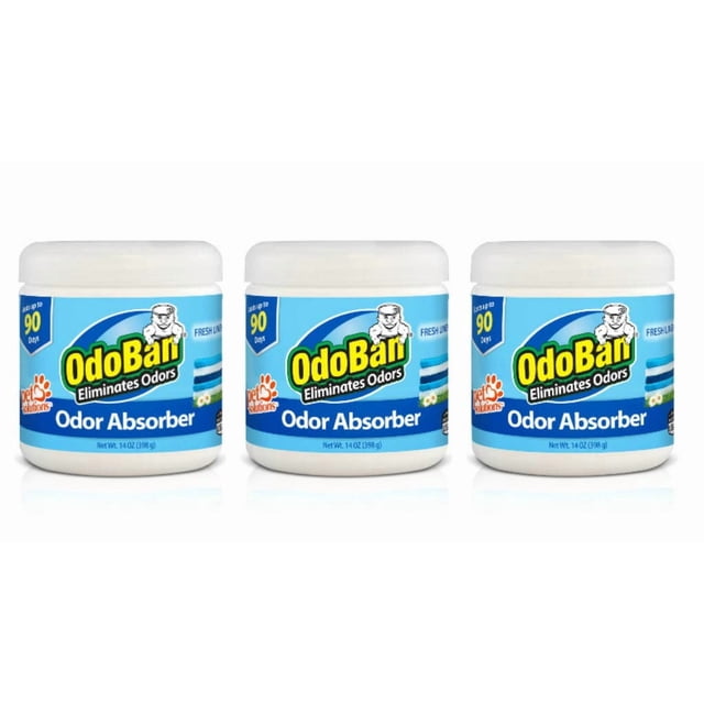 Absorbeur d'Odeurs OdoBan Linge Frais 398 g Lot de 3