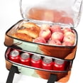 thumbnail image 5 of Squirrel Double Layered Insulated Refrigerated Lunch Bag with Two Compartments, Large Capacity, Hand Carry - 7.1x11.4x16.1 Inches, 5 of 6