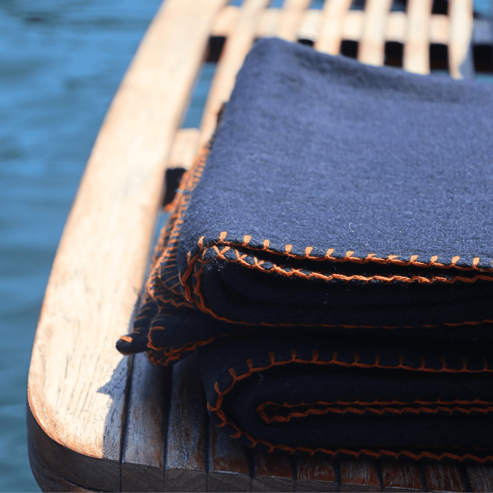ASR Outdoor 5lb Navy Blue Wool Blanket Camping Survival Gear, 64 x 84 Inches