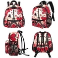 thumbnail image 4 of Eiffel Tower Valentine's Day Traveling Backpack School Bags Cute College Backpack Baby Bag Lightweight Large Capacity Printed Design Adjustable Shoulder Strap Suitable, 4 of 6