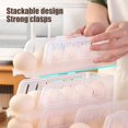 thumbnail image 4 of Mecorevxz Rolling Egg Organizer Detachable Egg Timer Egg Storage for Refrigerator Side Door Slide-type Egg Roller Egg Storage Box Household(B), 4 of 6