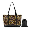 thumbnail image 7 of FORMRS Laptop Tote Bag for Women with 15.6" Computer Compartments Handbag, Purple Leopard Print, 7 of 7