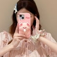 thumbnail image 2 of Bubble pig phone case for iPhone 12/12 pro cute silicone press protective cover. (Pink), 2 of 9