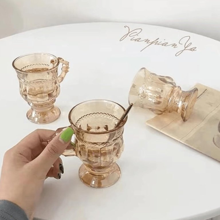 2pcs Vintage Irish Coffee Mugs, Crystal Clear Irish Coffee Glass with  Handle, Footed Stem Base, Heat Resistant, Heavy Duty Cups for Hot  Chocolate, Tea, Gray - Walmart.com