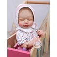 thumbnail image 2 of Mameluco Reborn Baby Doll Cloveray para niña, 51 cm, color morado con lazo, 2 of 8