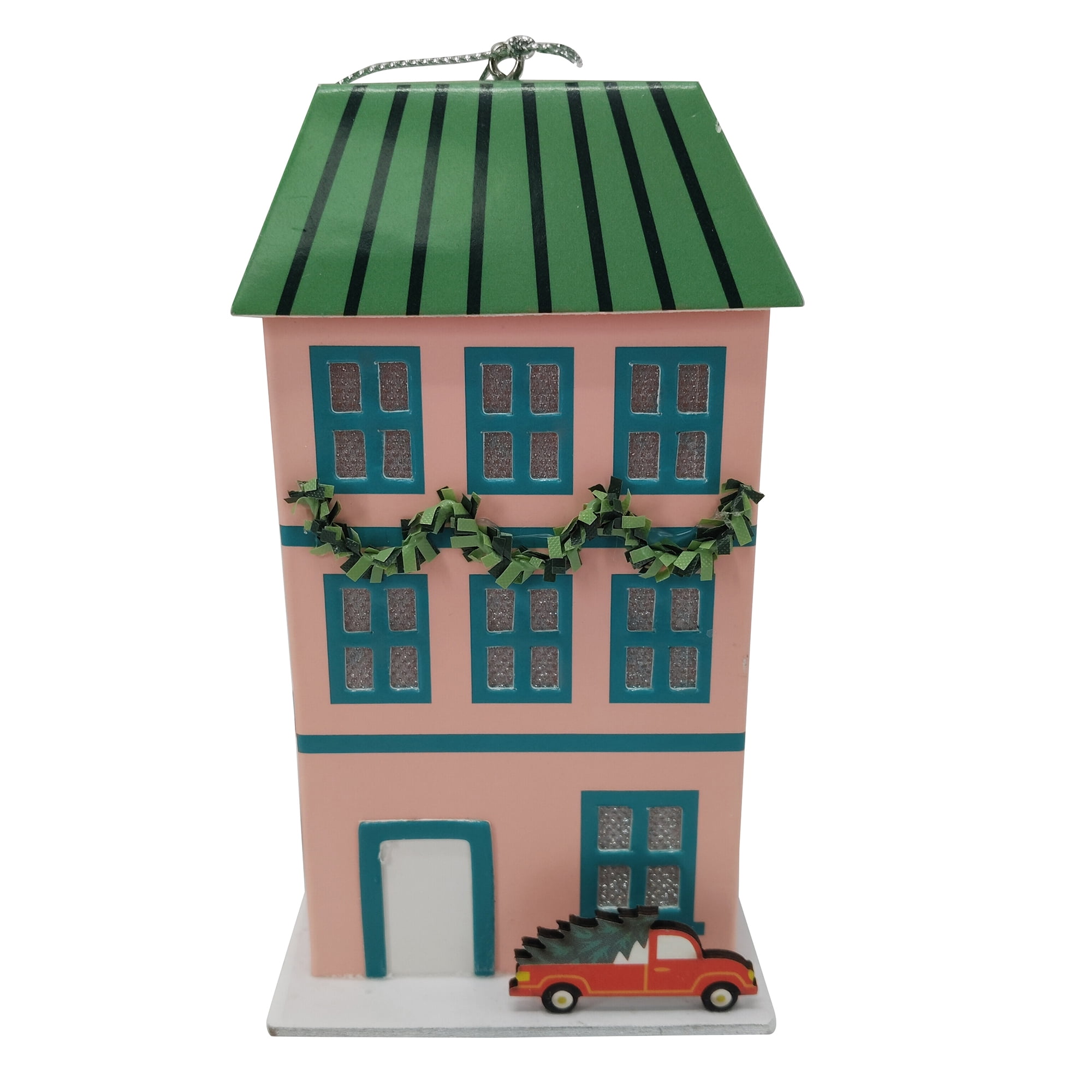 GRN/PINK PAPER HOUSE - FRENCH HOLIDAY TIME PL MAISON EN PAPIER