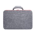 thumbnail image 2 of Kearding Bolsa de mano de almacenamiento Cajas protectoras de viaje Soportes de organización de color sólido Estuche de transporte Maleta Almacenamiento y organización del hogar gris, 2 of 6
