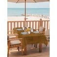 thumbnail image 3 of 54x80 Inch Outdoor Tablecloth with Umbrella Hole Zipper Rectangle Farmhouse Brown Rectangular Tablecloths Outside Waterproof Boho Vintage Rustic Woven Texture Patio Table Cloth Cover for Picnic Party, 3 of 8