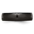 thumbnail image 3 of Black Ceramic 6mm Wedding Band Ring Man Classic Domed  For Dad Mens  For Him, 3 of 11