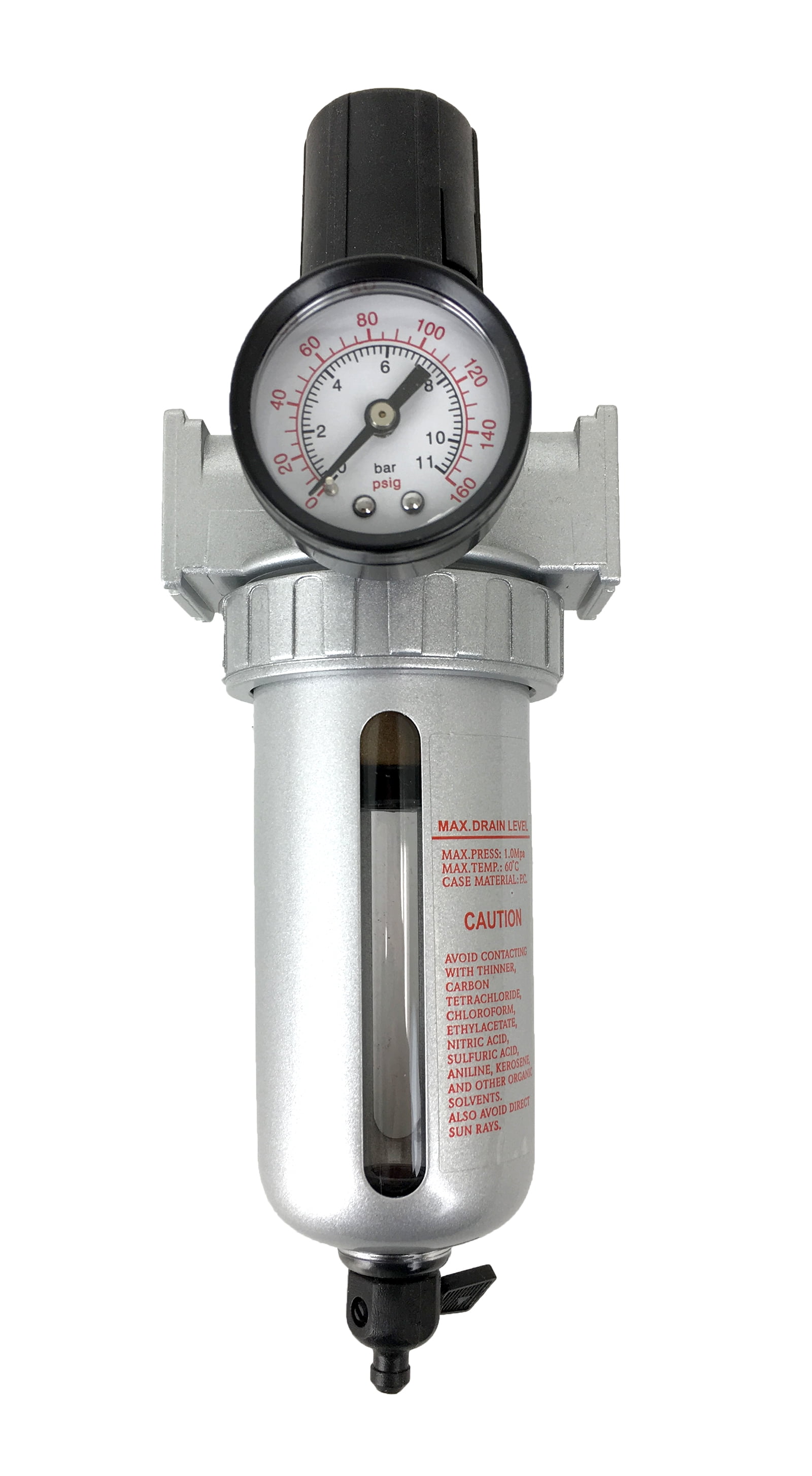 1/2" Mid Flow Pressure Regulator / Particulate Filter Water Trap Manual