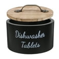 thumbnail image 4 of SHISUYAN 1Set Dishwasher Storage Box Rustic Round Wood for Efficient Space Management, 4 of 9