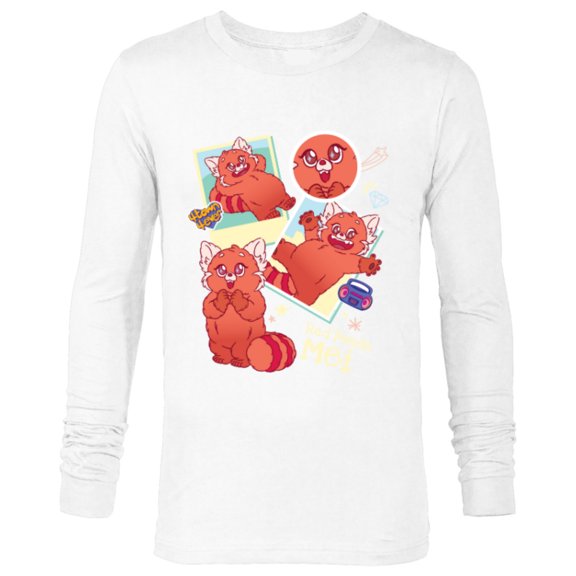 Disney and Pixar’s Turning Red Panda Mei Cute 4*Town 4Ever - Long Sleeve T-Shirt for Men - Customized-White