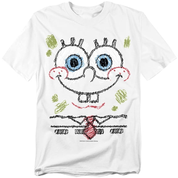 Spongebob T-Shirt Spongebob Scribble Smile Unisex Graphic Tee for Men & Women