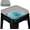 Square-gray, variant on Magnetic Memory Foam Metal Stool Cushions Set of 2, Luxury Velvet Bar Cafe Stackable Chair Seat Pads, Non-Slip & Washable (Square, Brown, 2)