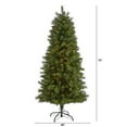 thumbnail image 2 of Nearly Natural 6ft. Slim West Virginia Mountain Pine Artificial Christmas Tree, 2 of 7