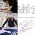 thumbnail image 5 of Juego de 7 reglas de costura y sastre, regla métrica curva, juego de herramientas de costura y sastre, kit de herramientas para medir ropa., 5 of 5
