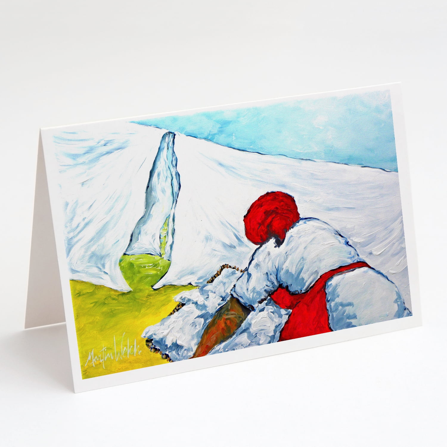 Mardi Gras Throw me something mister Greeting Cards Pack of 8 7 in x 5 in