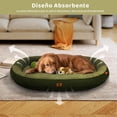 thumbnail image 4 of Cama Ortopédica Impermeable para Perros Medianos y Pequeños Verde con Almohada Lavable, 4 of 9