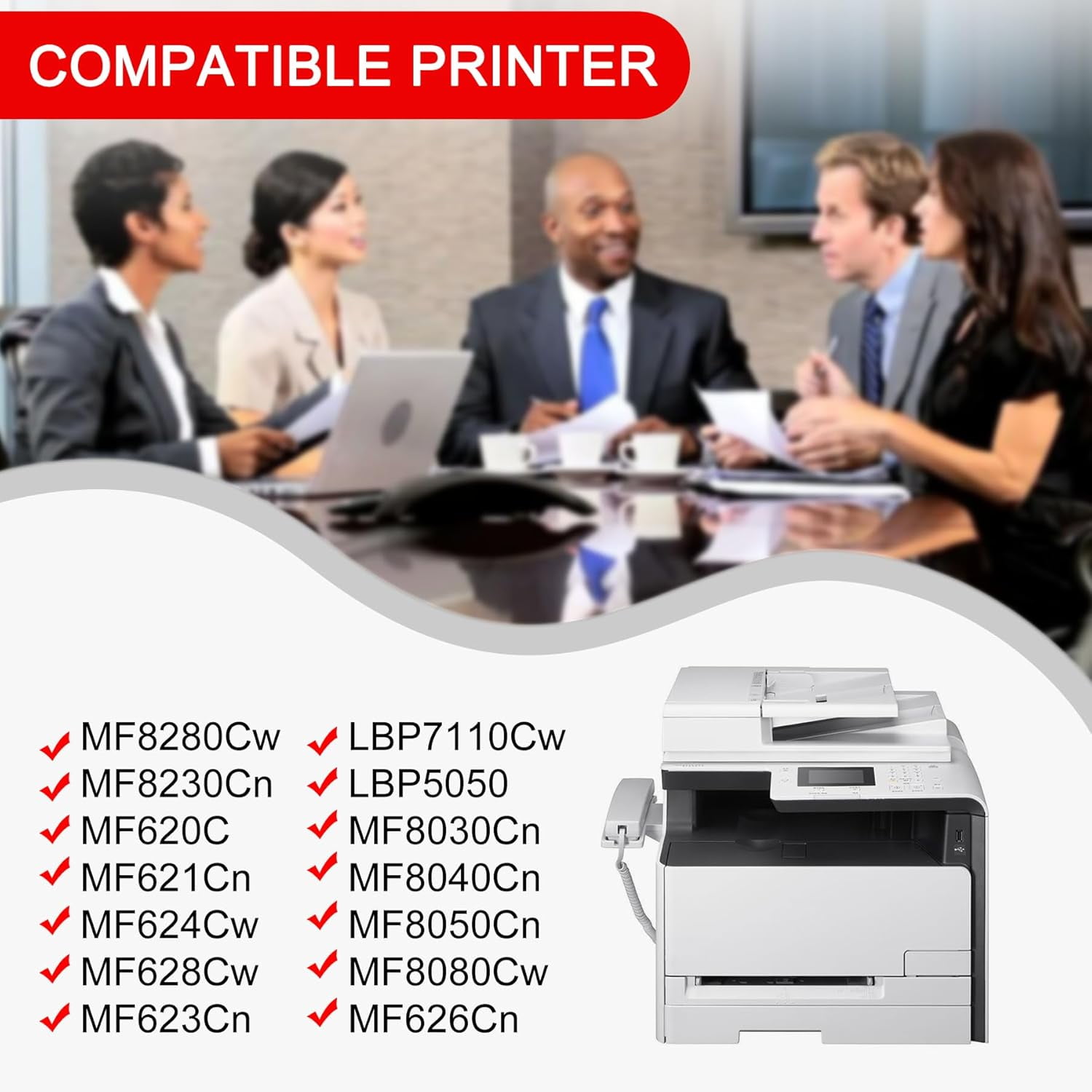 3-Pack Cartridge 131 Black Toner Cartridge Compatible Cartridge 131 Replacement for Canon MF8280Cw MF8230Cn MF620C MF621Cn MF624Cw MF628Cw MF623Cn LBP7110Cw LBP5050 Printer