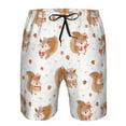 thumbnail image 4 of Naloa Squirrel Giving A Gift Men's Beach Shorts, Surfing shorts, Swim trunks, Quick Dry Swim Trunks for Surfing Beach Fun - Medium, 4 of 9