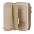 thumbnail image 5 of Julia Buxton Women's Pebble Vegan Leather RFID Ultimate Double Zip Organizer, White Pepper, 5 of 8