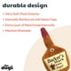 thumbnail image 2 of Huxley & Kent Divertido juguete para perros con chirriador – Juguetes de peluche para perros pequeños, medianos y grandes – Animal de peluche suave para jugar y buscar en interiores – Barker's Mark gr, 2 of 5
