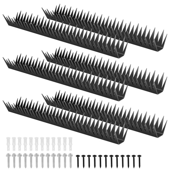6Pcs Fence Spikes Metal Anti Climb Security Spikes Heavy Duty Outdoor Walls Anti Intruder Device Easy to Install for Fence Roofs Wall Home