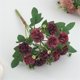 thumbnail image 4 of Flores Artificiales de Seda, 10 cabezas de Pintura al Óleo, Crisantemo y Hortensia, Burdeos, 4 of 4