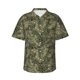 thumbnail image 1 of Balery Green Snake Skin Camisas hawaianas de manga corta para hombre, camisas playeras de corte holgado, camisas de vacaciones con botones,X-Large, 1 of 7