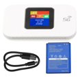 thumbnail image 1 of 4G Portable WiFi 1.44in Color Screen Mobile WiFi Hotspot Router with Micro SIM Card Slot for Phone Tablet Laptop White, 1 of 4