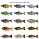 thumbnail image 5 of Soidarity Paquete de 3 señuelos de pesca de plástico de agua salada cebo falso atracción al aire libre Swimbaits artificiales Crankbait accesorio 10cm Pescar tipo 14 Soidarity OD023723-14, 5 of 6