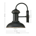 thumbnail image 4 of Globe Electric 1-Light Oil Rubbed Bronze Indoor/Outdoor Wall Sconce Light, 4 of 5