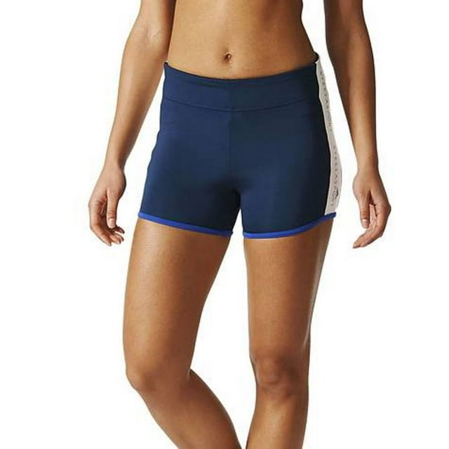 ADIDAS BS1221 STELLASPORT Course Yoga SHORTS Nuit Indigo/blanc ( L )